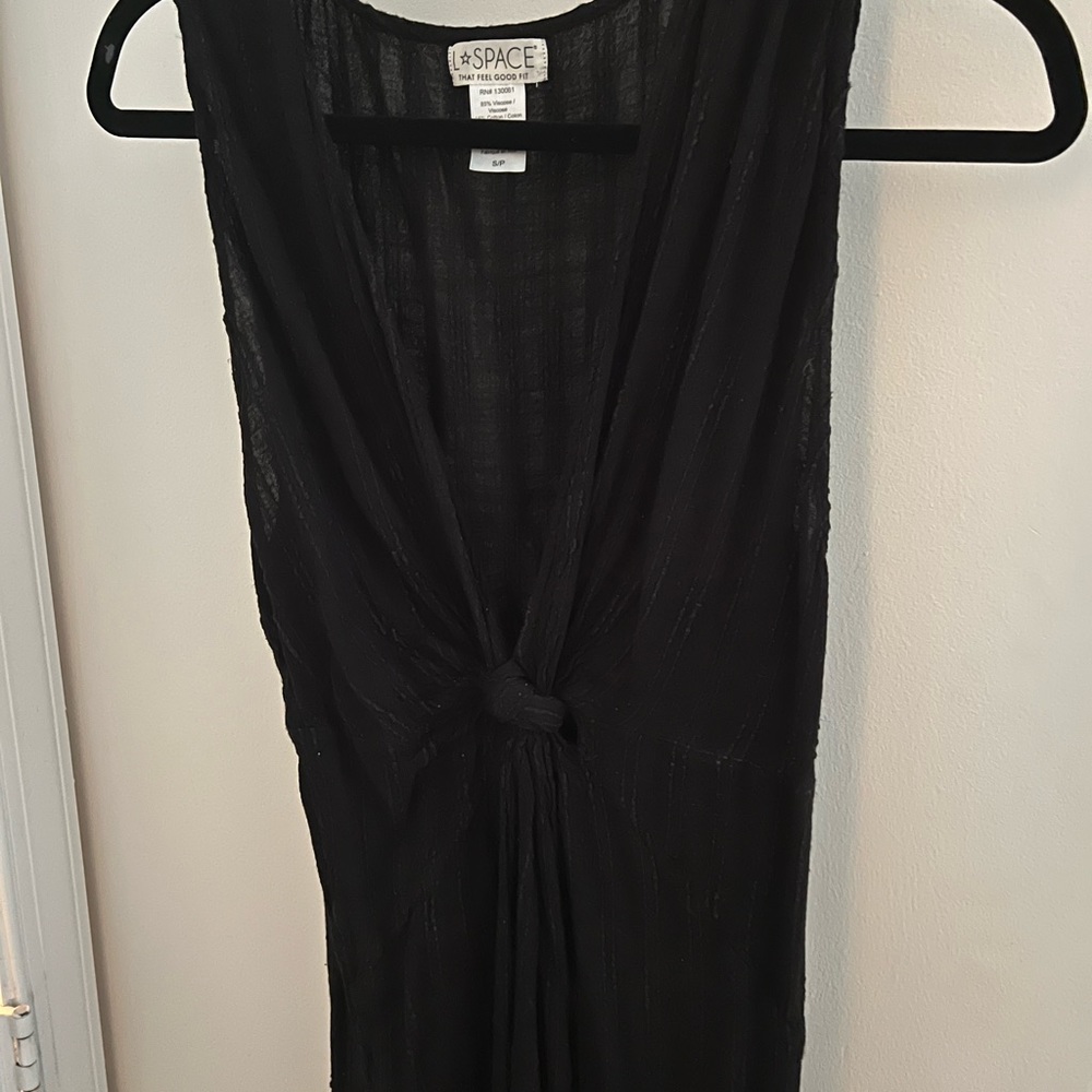 l*space Black Twisted Plunge Maxi Swim Coverup - Picture 5 of 6